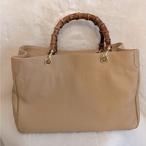 Mark & Graham Bamboo Elisabetta Tan Tote
